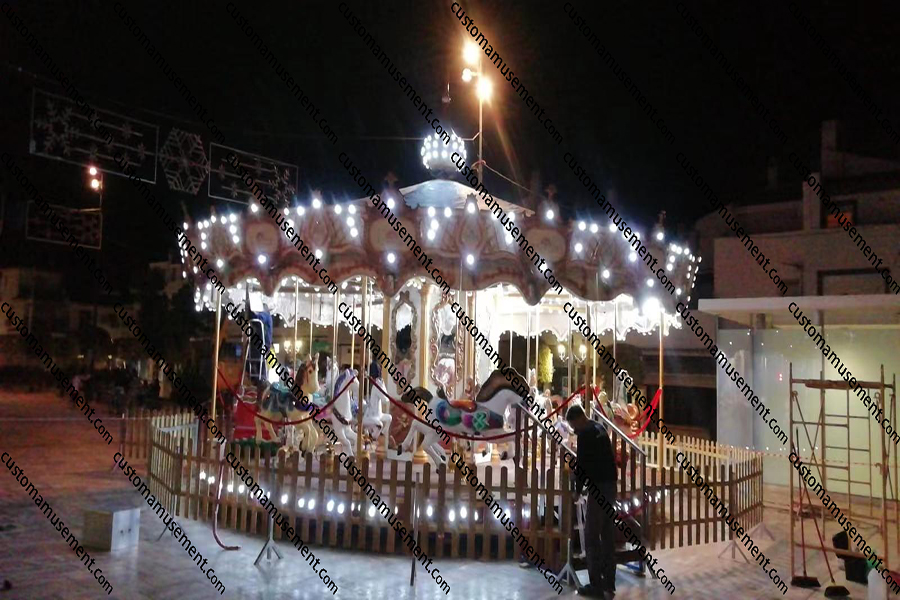 Custom Christmas Carousel Horse Rides for Sale 24 seats