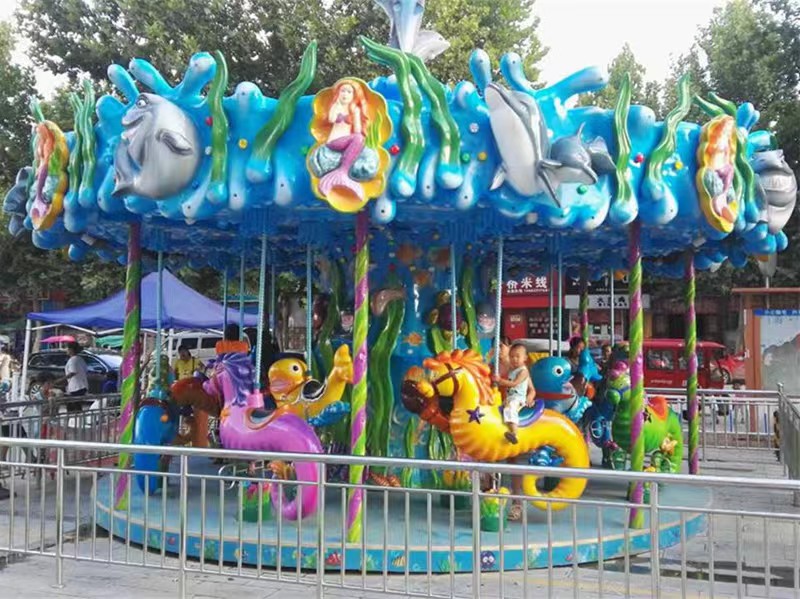 Custom ocean themed carousel rides for shopping mall
